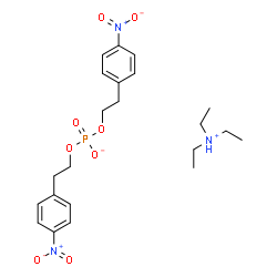 ChemSpider 2D Image | N,N-Diethylethanaminium bis[2-(4-nitrophenyl)ethyl] phosphate | C22H32N3O8P