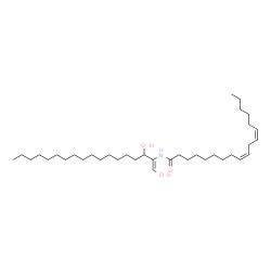 ChemSpider 2D Image | (9Z,12Z)-N-[(1Z)-1,3-Dihydroxy-1-octadecen-2-yl]-9,12-octadecadienamide | C36H67NO3