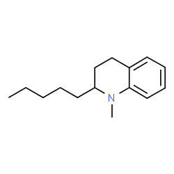 ChemSpider 2D Image | 1-Methyl-2-pentyl-1,2,3,4-tetrahydroquinoline | C15H23N