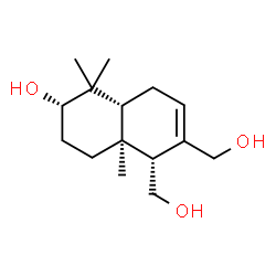 ChemSpider 2D Image | (1R,4aR,6S,8aS)-1,4,4a,5,6,7,8,8a-Octahydro-6-hydroxy-5,5,8a-trimethyl-1,2-naphthalenedimethanol | C15H26O3