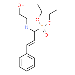 ChemSpider 2D Image | Diethyl {(2E)-1-[(2-hydroxyethyl)amino]-3-phenyl-2-propen-1-yl}phosphonate | C15H24NO4P
