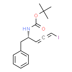 ChemSpider 2D Image | 2-Methyl-2-propanyl [(2S)-5-iodo-1-phenyl-3,4-pentadien-2-yl]carbamate | C16H20INO2
