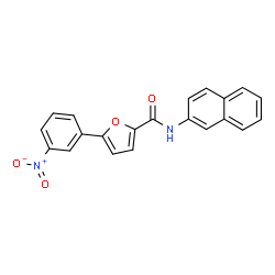 ChemSpider 2D Image | N-(2-Naphthyl)-5-(3-nitrophenyl)-2-furamide | C21H14N2O4