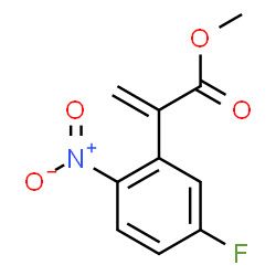 ChemSpider 2D Image | Methyl 2-(5-fluoro-2-nitrophenyl)acrylate | C10H8FNO4