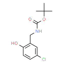 ChemSpider 2D Image | TERT-BUTYL 5-CHLORO-2-HYDROXYBENZYLCARBAMATE | C12H16ClNO3