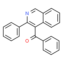 ChemSpider 2D Image | Phenyl(3-phenyl-4-isoquinolinyl)methanone | C22H15NO