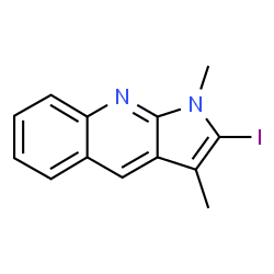 ChemSpider 2D Image | 2-Iodo-1,3-dimethyl-1H-pyrrolo[2,3-b]quinoline | C13H11IN2