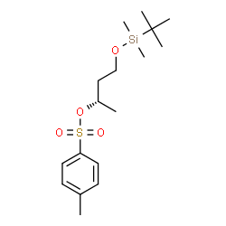 ChemSpider 2D Image | (2S)-4-{[Dimethyl(2-methyl-2-propanyl)silyl]oxy}-2-butanyl 4-methylbenzenesulfonate | C17H30O4SSi