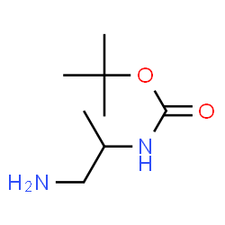 ChemSpider 2D Image | tert-Butyl (1-aminopropan-2-yl)carbamate | C8H18N2O2