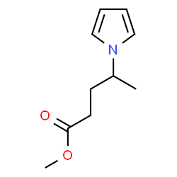 ChemSpider 2D Image | Methyl 4-(1H-pyrrol-1-yl)pentanoate | C10H15NO2