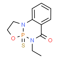 ChemSpider 2D Image | 5-Ethyl-1,2-dihydro[1,3,2]oxazaphospholo[3,2-a][1,3,2]benzodiazaphosphinin-6(5H)-one 4-sulfide | C11H13N2O2PS