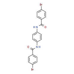ChemSpider 2D Image | N,N'-1,4-Phenylenebis(4-bromobenzamide) | C20H14Br2N2O2