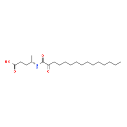 ChemSpider 2D Image | (4S)-4-[(2-Oxopentadecanoyl)amino]pentanoic acid | C20H37NO4