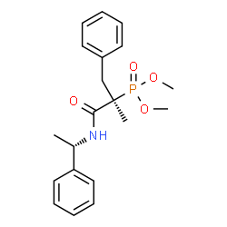 ChemSpider 2D Image | Dimethyl [(2R)-2-methyl-1-oxo-3-phenyl-1-{[(1S)-1-phenylethyl]amino}-2-propanyl]phosphonate | C20H26NO4P