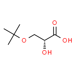 ChemSpider 2D Image | (2R)-2-Hydroxy-3-[(2-methyl-2-propanyl)oxy]propanoic acid | C7H14O4