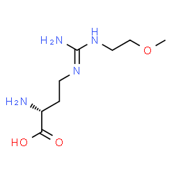 ChemSpider 2D Image | (2R)-2-Amino-4-[(E)-{amino[(2-methoxyethyl)amino]methylene}amino]butanoic acid | C8H18N4O3