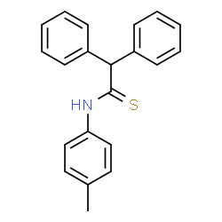 ChemSpider 2D Image | N-(4-Methylphenyl)-2,2-diphenylethanethioamide | C21H19NS
