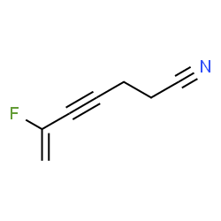 ChemSpider 2D Image | 6-Fluoro-6-hepten-4-ynenitrile | C7H6FN