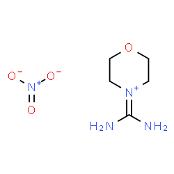 ChemSpider 2D Image | 4-(Diaminomethylene)morpholin-4-ium nitrate | C5H12N4O4