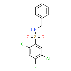 ChemSpider 2D Image | N-Benzyl-2,4,5-trichlorobenzenesulfonamide | C13H10Cl3NO2S