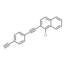 ChemSpider 2D Image | 1-Chloro-2-[(4-ethynylphenyl)ethynyl]naphthalene | C20H11Cl