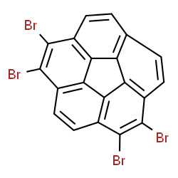 ChemSpider 2D Image | 1,2,5,6-Tetrabromodibenzo[ghi,mno]fluoranthene | C20H6Br4