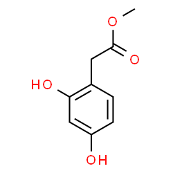 ChemSpider 2D Image | Methyl (2,4-dihydroxyphenyl)acetate | C9H10O4