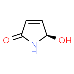 ChemSpider 2D Image | (5R)-1,5-Dihydro-5-hydroxy-2H-pyrrol-2-one | C4H5NO2
