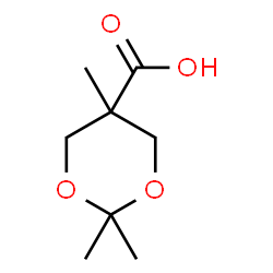ChemSpider 2D Image | 2,2,5-Trimethyl-1,3-dioxane-5-carboxylic Acid | C8H14O4