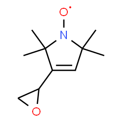 ChemSpider 2D Image | [2,2,5,5-Tetramethyl-3-(2-oxiranyl)-2,5-dihydro-1H-pyrrol-1-yl]oxidanyl | C10H16NO2