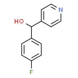 ChemSpider 2D Image | (4-Fluorophenyl)(4-pyridinyl)methanol | C12H10FNO
