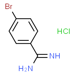 ChemSpider 2D Image | 4-Bromobenzimidamide hydrochloride | C7H8BrClN2