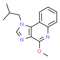 ChemSpider 2D Image | 1-Isobutyl-4-methoxy-1H-imidazo[4,5-c]quinoline | C15H17N3O