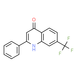 ChemSpider 2D Image | 2-Phenyl-7-(trifluoromethyl)quinolin-4-ol | C16H10F3NO