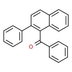 ChemSpider 2D Image | Phenyl(2-phenyl-1-naphthyl)methanone | C23H16O