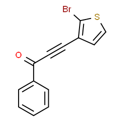 ChemSpider 2D Image | 3-(2-Bromo-3-thienyl)-1-phenyl-2-propyn-1-one | C13H7BrOS