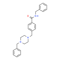 ChemSpider 2D Image | N-Benzyl-4-[(4-benzyl-1-piperazinyl)methyl]benzamide | C26H29N3O