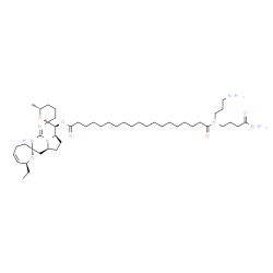 ChemSpider 2D Image | (2S,2a'S,6''R,7S,7'R,8'S,8a'R)-7-Ethyl-6''-methyl-1',2',2a',3',3'',4,4'',5'',6'',7,8',8a'-dodecahydro-3H,5'H-dispiro[oxepine-2,4'-[5,6,8b]triazaacenaphthylene-7',2''-pyran]-8'-yl 19-[(4-amino-4-oxobut
yl)(3-aminopropyl)amino]-19-oxononadecanoate | C47H82N6O6