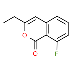 ChemSpider 2D Image | 3-Ethyl-8-fluoro-isochromen-1-one | C11H9FO2