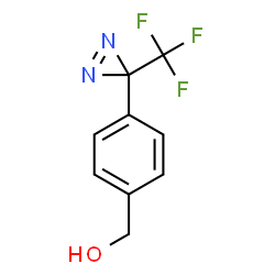 ChemSpider 2D Image | 4-[3-(TRIFLUOROMETHYL)-3H-DIAZIRIN-3-YL]BENZYL ALCOHOL | C9H7F3N2O