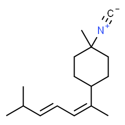 ChemSpider 2D Image | 1-Isocyano-1-methyl-4-[(2Z,4E)-6-methyl-2,4-heptadien-2-yl]cyclohexane | C16H25N