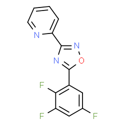 ChemSpider 2D Image | 2-[5-(2,3,5-Trifluorophenyl)-1,2,4-oxadiazol-3-yl]pyridine | C13H6F3N3O