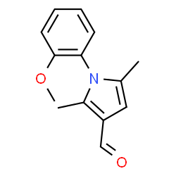 ChemSpider 2D Image | 1-(2-methoxyphenyl)-2,5-dimethylpyrrole-3-carbaldehyde | C14H15NO2