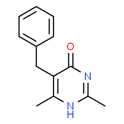 ChemSpider 2D Image | 5-benzyl-2,6-dimethylpyrimidin-4-ol | C13H14N2O