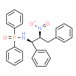 ChemSpider 2D Image | N-[(1R,2S)-2-Nitro-1,3-diphenylpropyl]-P,P-diphenylphosphinic amide | C27H25N2O3P
