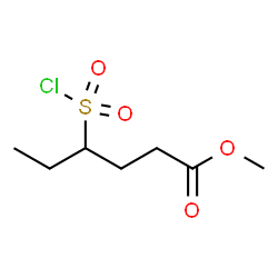 ChemSpider 2D Image | Methyl 4-(chlorosulfonyl)hexanoate | C7H13ClO4S