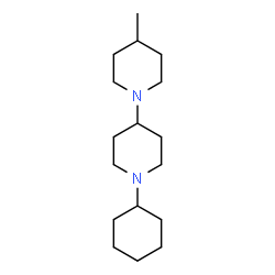ChemSpider 2D Image | 1'-Cyclohexyl-4-methyl-1,4'-bipiperidine | C17H32N2