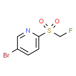 ChemSpider 2D Image | 5-Bromo-2-[(fluoromethyl)sulfonyl]pyridine | C6H5BrFNO2S