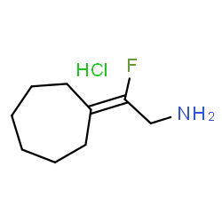 ChemSpider 2D Image | 2-Cycloheptylidene-2-fluoroethanamine hydrochloride (1:1) | C9H17ClFN