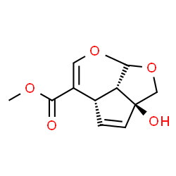ChemSpider 2D Image | Methyl (2aS,4aS,7aR,7bS)-2a-hydroxy-2a,4a,7a,7b-tetrahydro-2H-1,7-dioxacyclopenta[cd]indene-5-carboxylate | C11H12O5